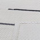 Hadrový koberec 70x129 bílý bavlněný hadrový koberec