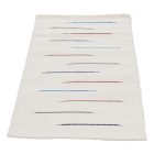 Hadrový koberec 69x127 bílý bavlněný hadrový koberec