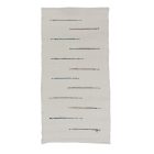 Hadrový koberec 75x135 bílý bavlněný hadrový koberec