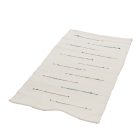 Hadrový koberec 75x135 bílý bavlněný hadrový koberec