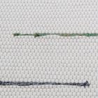 Hadrový koberec 75x135 bílý bavlněný hadrový koberec