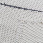 Hadrový koberec 75x135 bílý bavlněný hadrový koberec