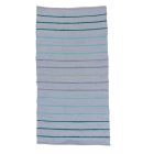 Hadrový koberec 78x149 modrý bavlněný hadrový koberec