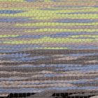 Hadrový koberec 73x123 barevný bavlněný hadrový koberec