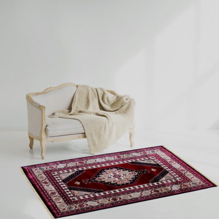 Klasický koberec vínová 80x150 polyesterový koberec