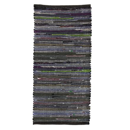 Hadrový koberec 127x61 pruhovaný bavlněný hadrový koberec