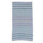 Hadrový koberec 73x145 modrý bavlněný hadrový koberec