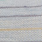 Hadrový koberec 73x145 modrý bavlněný hadrový koberec