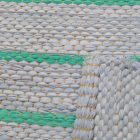 Hadrový koberec 73x145 modrý bavlněný hadrový koberec