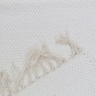 Hadrový koberec 91x70 bílý bavlněný hadrový koberec