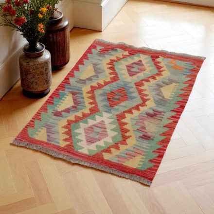 Koberec Kelim Chobi 64x90 ručně tkaný Afghánský Kelim z vlny
