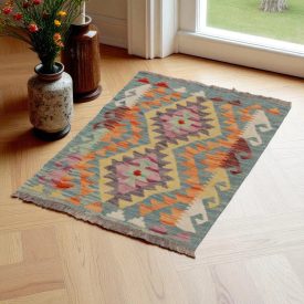 Koberec Kelim Chobi 60x83 ručně tkaný Afghánský Kelim z vlny