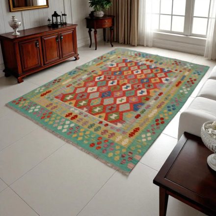 Koberec Kelim Chobi 244x174 ručně tkaný afghánský kilim z vlny