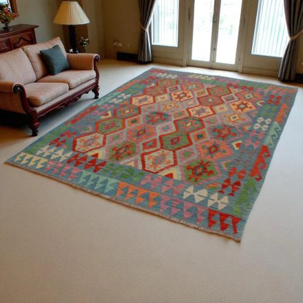 Koberec Kilim Chobi 239x176 ručně tkaný afghánský kilim z vlny