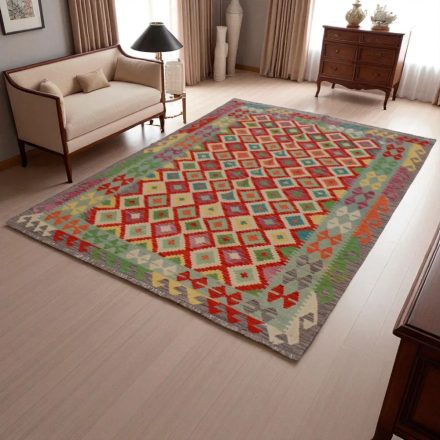 Koberec Kilim Chobi 235x170 ručně tkaný afghánský kilim z vlny