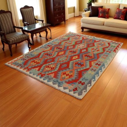 Koberec Kilim Chobi 241x176 ručně tkaný afghánský kilim z vlny