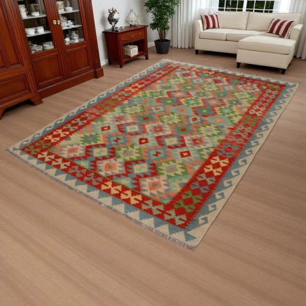 Koberec Kilim Chobi 247x174 ručně tkaný afghánský kilim z vlny