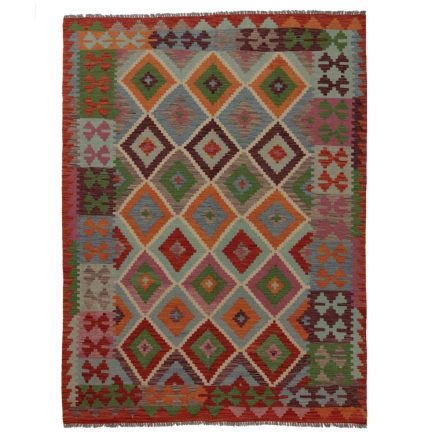 Koberec Kilim Chobi 243x178 ručně tkaný afghánský kilim z vlny
