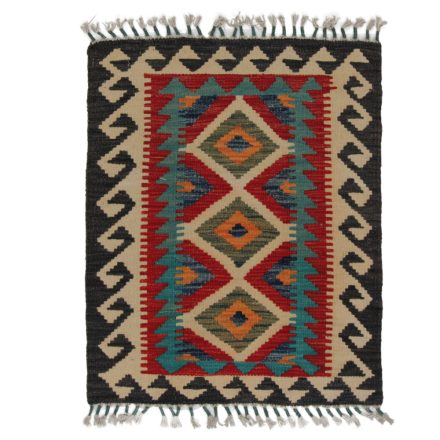 Koberec Kilim Chobi 81x62 ručně tkaný afghánský kilim z vlny
