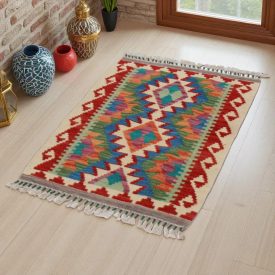 Koberec Kelim Chobi 86x61 ručně tkaný Afghánský Kelim z vlny