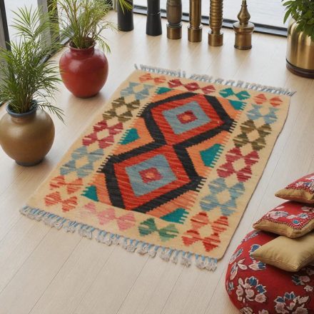 Koberec Kelim Chobi 64x91 ručně tkaný Afghánský Kelim z vlny
