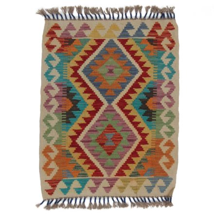 Koberec Kilim Chobi 78x62 ručně tkaný afghánský kilim z vlny