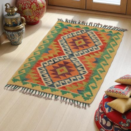 Koberec Kelim Chobi 80x62 ručně tkaný Afghánský Kelim z vlny