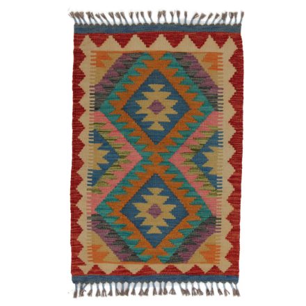 Koberec Kilim Chobi 93x62 ručně tkaný afghánský kilim z vlny