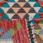 Koberec Kelim Chobi 74x64 ručně tkaný Afghánský Kelim z vlny