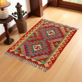 Koberec Kelim Chobi 60x88 ručně tkaný Afghánský Kelim z vlny