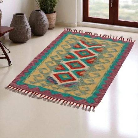 Koberec Kelim Chobi 89x61 ručně tkaný Afghánský Kelim z vlny