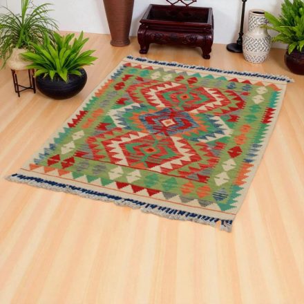 Ručně tkaný koberec Kelim Chobi 119x86 etnický kilim