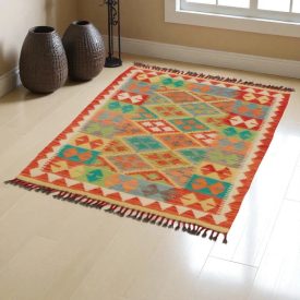 Afghánský Kelimový koberec 120x88 etnický kilim