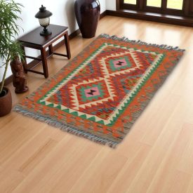 Koberec Kelim Chobi 82x128 ručně tkaný Afghánský Kelim z vlny