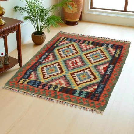 Afghánský kilimový koberec Chobi 148x102 plochý tkaný koberec