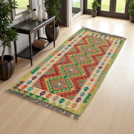 Koberec Kilim Chobi 72x184 ručně tkaný afghánský kilim z vlny