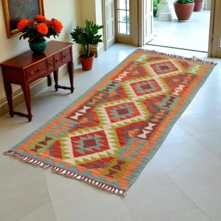 Koberec Kilim Chobi 75x198 ručně tkaný afghánský kilim z vlny