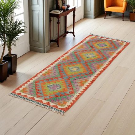 Koberec Kelim Chobi 67x200 Ručně tkaný koberec Kilim
