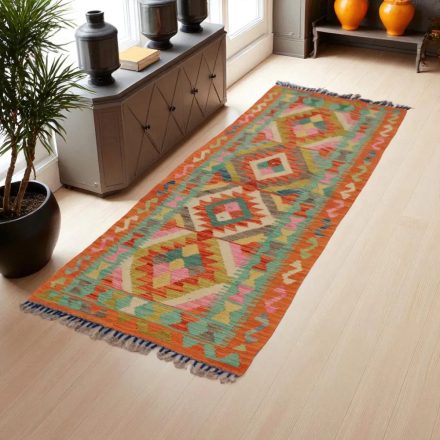 Koberec Kelim Chobi 76x206 Ručně tkaný koberec Kilim