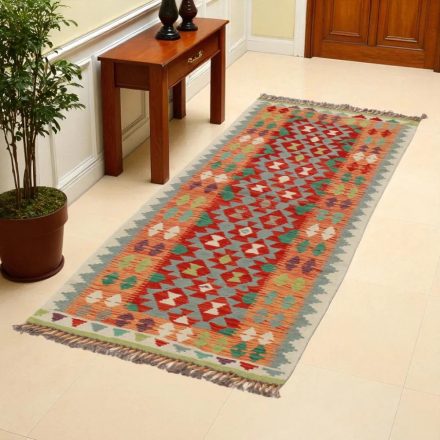 Koberec Kilim Chobi 73x193 ručně tkaný afghánský kilim z vlny