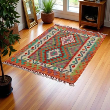 Koberec Kelim Chobi 103x146 ručně tkaný afghánský kilim z vlny