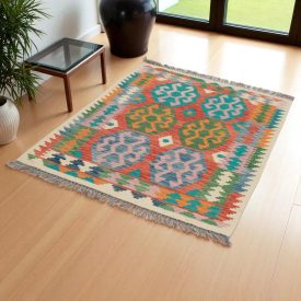 Koberec Kelim Chobi 154x104 ručně tkaný vlněný koberec kilim