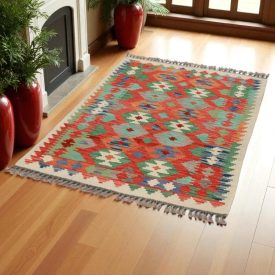 Koberec Kelim Chobi 147x100 ručně tkaný Afghánský Kelim z vlny