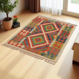 Ručně tkaný koberec Kelim Chobi 117x83 etnický kilim