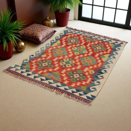 Afghánský kilimový koberec Chobi 155x102 plochý tkaný koberec