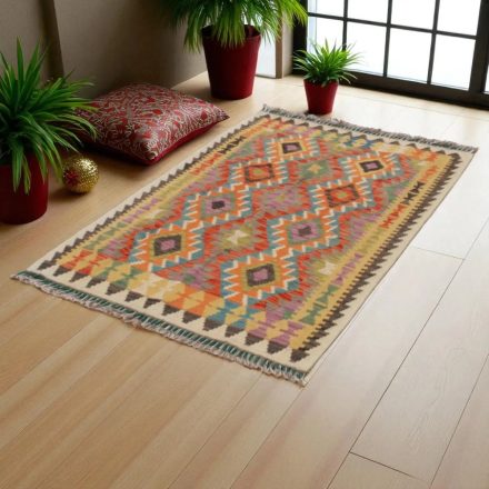 Koberec Kelim Chobi 104x153 ručně tkaný afghánský kilim z vlny