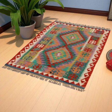 Koberec Kelim Chobi 106x152 ručně tkaný afghánský kilim z vlny