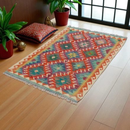 Koberec Kilim Chobi 98x161 ručně tkaný afghánský kilim z vlny