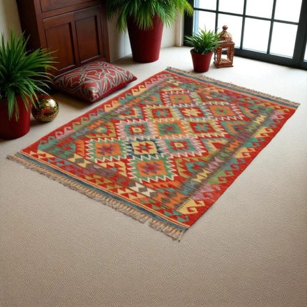 Koberec Kilim Chobi 148x102 ručně tkaný afghánský kilim z vlny
