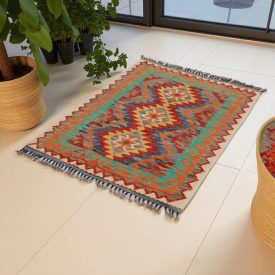 Koberec Kelim Chobi 85x119 ručně tkaný Afghánský Kelim z vlny